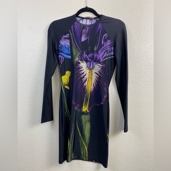 Christopher Kane Dresses & Skirts - Christopher Kane Dress Womens size Small Stretch Floral Bodycon Party Cocktail